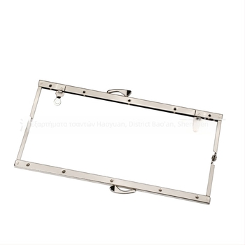 Hardware για πλαίσιο πορτοφολιού DIY τσαντών με προφίλ φιστέιλ και κεφαλής σκύλου; οπές χειροποίητες με βίδες (Σίδηρος; Άνοιξη 2023; Αξεσουάρ τσαντών)