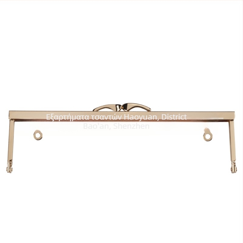 Hardware για πλαίσιο πορτοφολιού DIY τσαντών με προφίλ φιστέιλ και κεφαλής σκύλου; οπές χειροποίητες με βίδες (Σίδηρος; Άνοιξη 2023; Αξεσουάρ τσαντών)