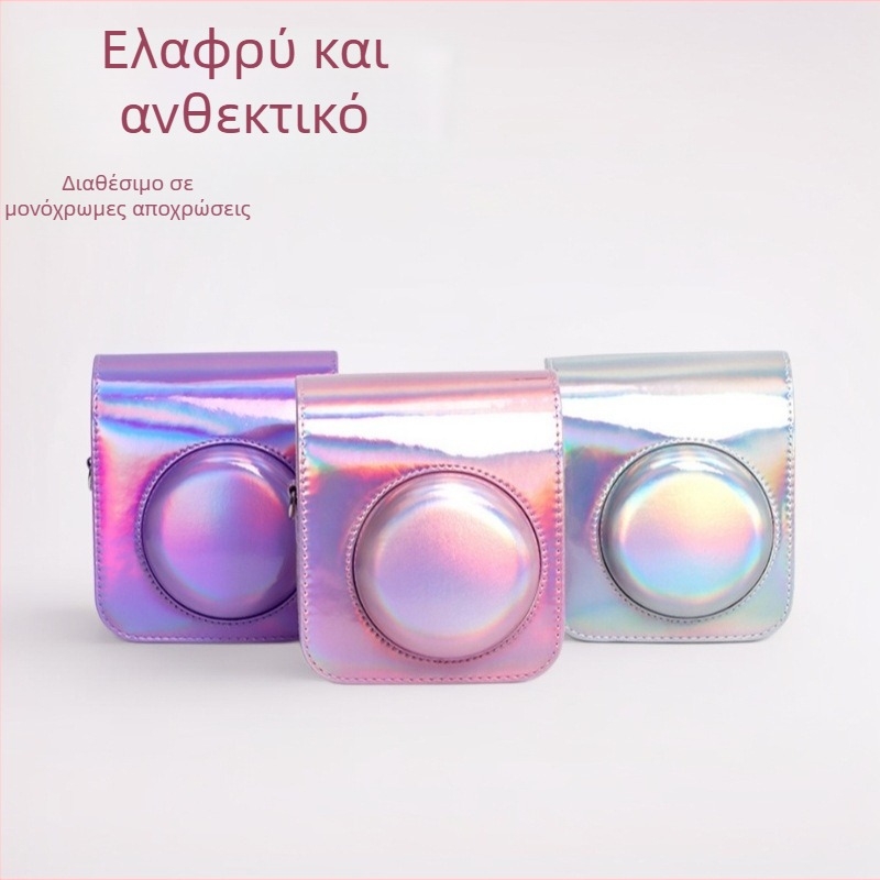 Polaroid Instax Mini Τσαντα Κάμερας - PU Υλικό, Εσωτερική Επένδυση Φλάνελ, Τσαντάκι Χιαστί Προστασίας, Χωρά Mini11, Συμβατό με Mini12/11/9
