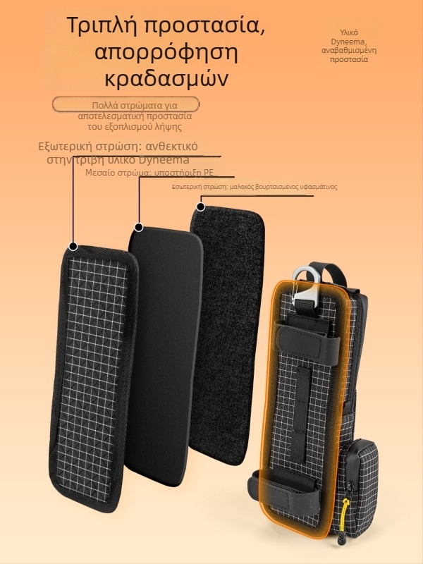 Hikeman ναϊλον φωτογραφική τσάντα Pocket3 – αδιάβροχη, αντισεισμική, θήκη τύπου στήθους για φορητές κάμερες με γίμπαλ