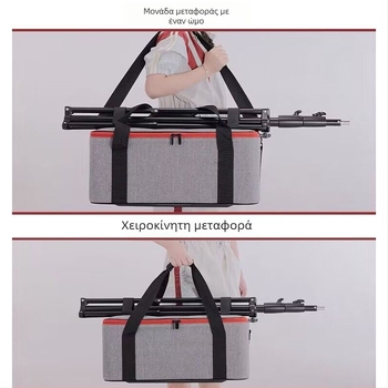 Θήκη αποθήκευσης φωτογραφικού φωτισμού – ύφασμα + σκληρός πίνακας; καθολική χρήση; βάρος 2,8 кг; επένδυση Oxford