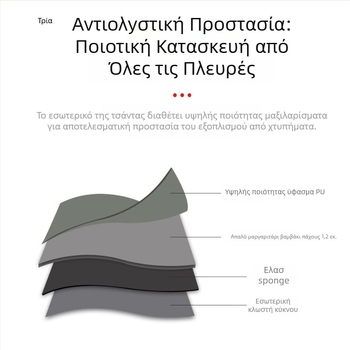 Τσάντα DSLR για κάμερα με αδιάβροχο εσωτερικό, βελούδινη επένδυση, καρό μοτίβο, εξαιρετικά παχιά, ανθεκτική στις πτώσεις