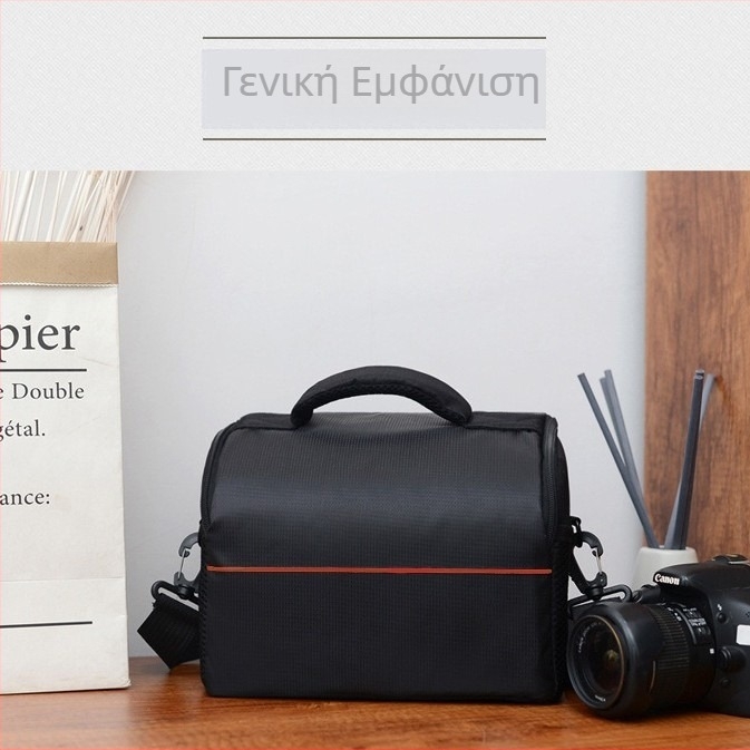Τσάντα φωτογραφικής μηχανής στον ώμο, εξωτερικό νάιλον, επένδυση πολυεστέρα, αδιάβροχη, ανθεκτική σε φθορές, αντι-κλοπή, εργονομική