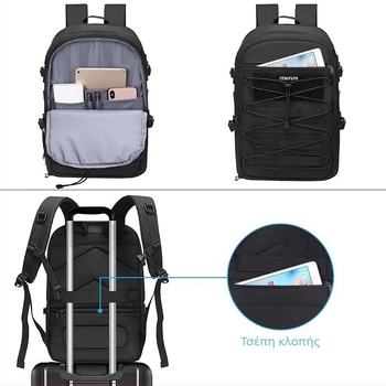 MOSISO Τσάντα DSLR κάμερας – Oxford ύφασμα, αναπνεύσιμη και αδιάβροχη, στυλ σακίδιο με καμπύλο ιμάντα ώμου