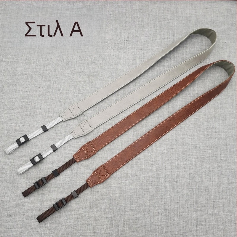 Λουρί κάμερας TD6010, PU δέρμα, ρυθμιζόμενος μήκος, 2 κλιπ, παγκόσμια συμβατότητα