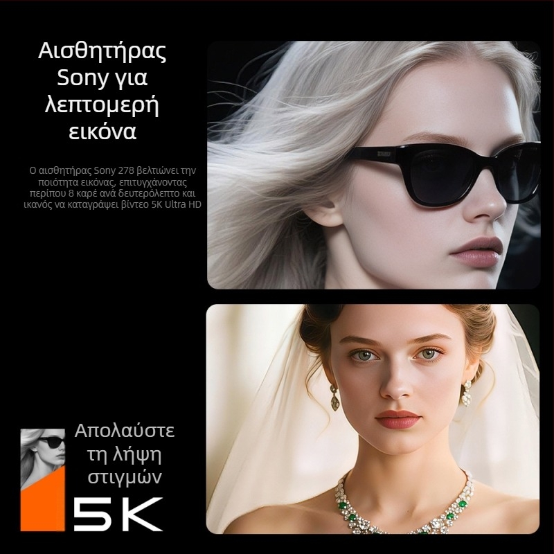 Κάμερα χωρίς καθρέπτες D90 με ανάλυση 5K, οθόνη αφής 3,2 ιντσών, μη αλλάζόμενος φακός, ηλεκτρονική σταθεροποίηση εικόνας.