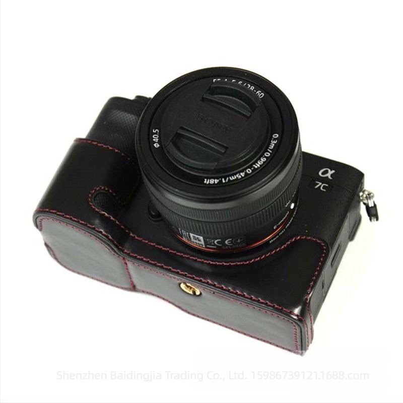 Baidingjia PU Δερμάτινη Τσάντα Για Mirrorless Sony A7C – Κλάτς Στυλ, Βάση Holster A7C, Μονόχρωμη