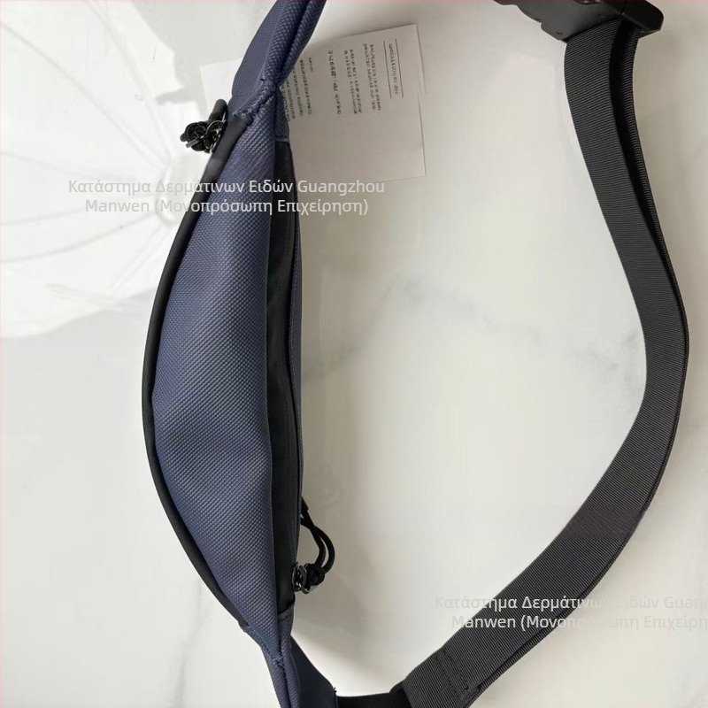 Ανδρική τσάντα μέσης, PVC υλικό, αδιάβροχη, επένδυση πολυεστερική, κατάλληλη για ταξίδια αναψυχής