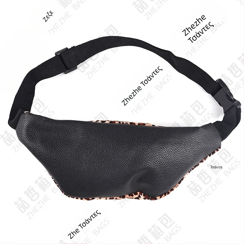 Αθλητική τσάντα ζώνης μέσης με λεοπάρ εκτύπωση, ελαφριά και συμπαγής, με μεγάλη χωρητικότητα, πολυεστερικό υλικό και επένδυση πολυεστέρα, Unisex, κατάλληλη για υπαίθρια αθλήματα