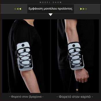 Θήκη κινητού με βραχιόνιο – Unisex, για αναψυχές ταξιδιών, Powermotor, Πολυεστέρας, Φερμουάρ, Οβάλ σχήμα, Εσωτερικός θήκη για χαρτονομίσματα, Επένδυση Πολυεστέρα, Φθινόπωρο 2024