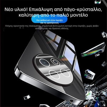 Θήκη για κινητό VIVO με προστασία φακού, ηλεκτροπλατινωμένος καθρέφτης, υλικό PC, αντιολισθητική, ανθεκτική στη σκόνη, αντοχή σε πτώσεις