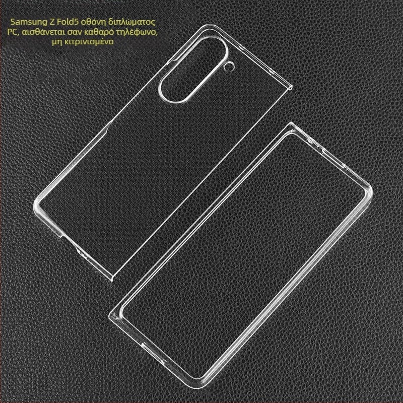 Θήκη Samsung Galaxy Z Fold7, διαφανής PC σκληρή θήκη, προστασία από πτώση, απαγωγή θερμότητας