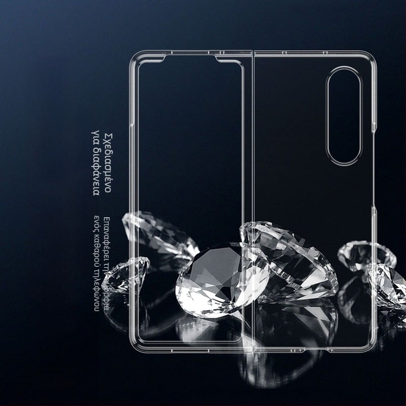 Θήκη Samsung Galaxy Z Fold7, διαφανής PC σκληρή θήκη, προστασία από πτώση, απαγωγή θερμότητας