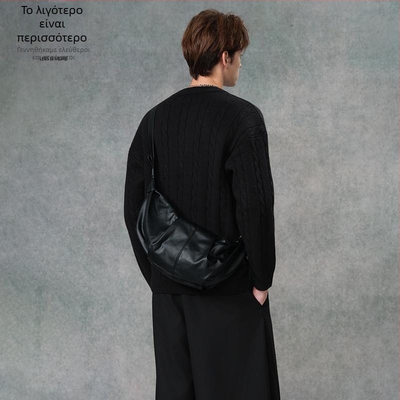 Ανδρική τσάντα ώμου Crossbody, συνθετικό δέρμα, μάρκα Shiziyoua, για επιχειρηματικά ταξίδια