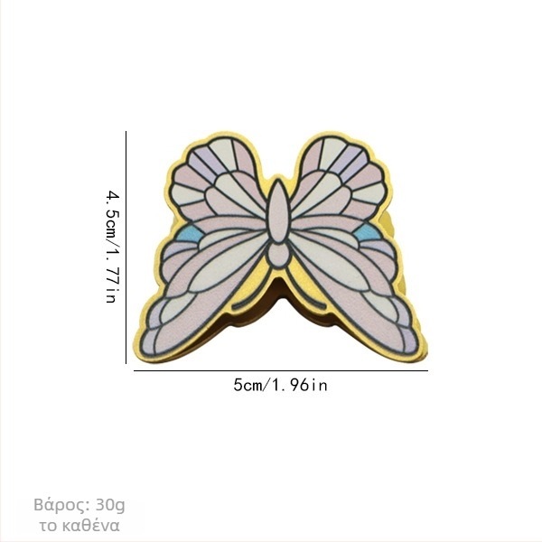 Πορτοφόλι με κλιπ πεταλούδας, μεταλλική κατασκευή, διπλής όψεως εκτύπωση, αποθήκευση γραφείου