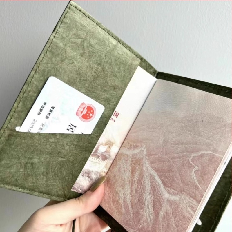 Θήκη διαβατηρίου και καρτών – αδιάβροχο DuPont χαρτί, επένδυση από kraft χαρτί, μάρκα BINGO