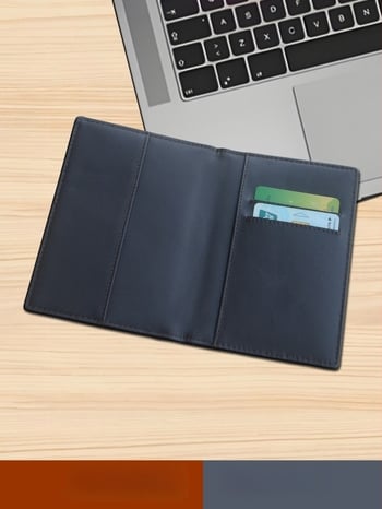 Θήκη για κάρτες και έγγραφα δικηγόρου από δέρμα πρώτου στρώματος, πολύ λεπτή, με θήκες για κάρτες