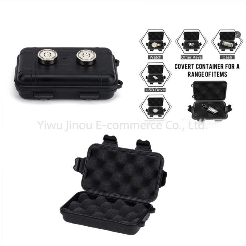 Μεταλλικό κουτί αποθήκευσης κλειδιών αυτοκινήτου με διπλό μαγνητικό κράτημα, αδιάβροχο, κρυφό σχέδιο, χωρητικότητα 50 ml