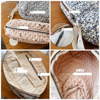 Βαμβακερό τσαντάκι για μακιγιάζ και πορτοφόλι με σχέδιο φρούτων, unisex, αναπνεύσιμη, υπερελαφρύ, επένδυση από βαμβάκι