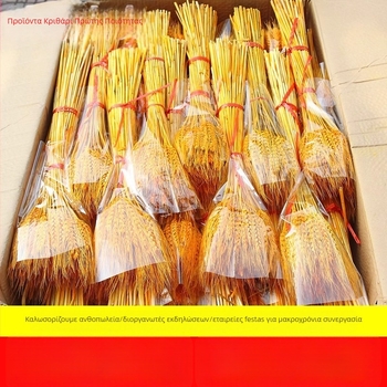 Κλαδιά barley αποξηραμένου για ανθοδέσμες σε καλάθι, σακούλα συσκευασία, μάρκα Mark More