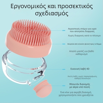 Βούρτσα μπάνιου για σκύλους για φροντίδα γούνας – Καθαρισμός και μασάζ, Υλικό: Άλλο