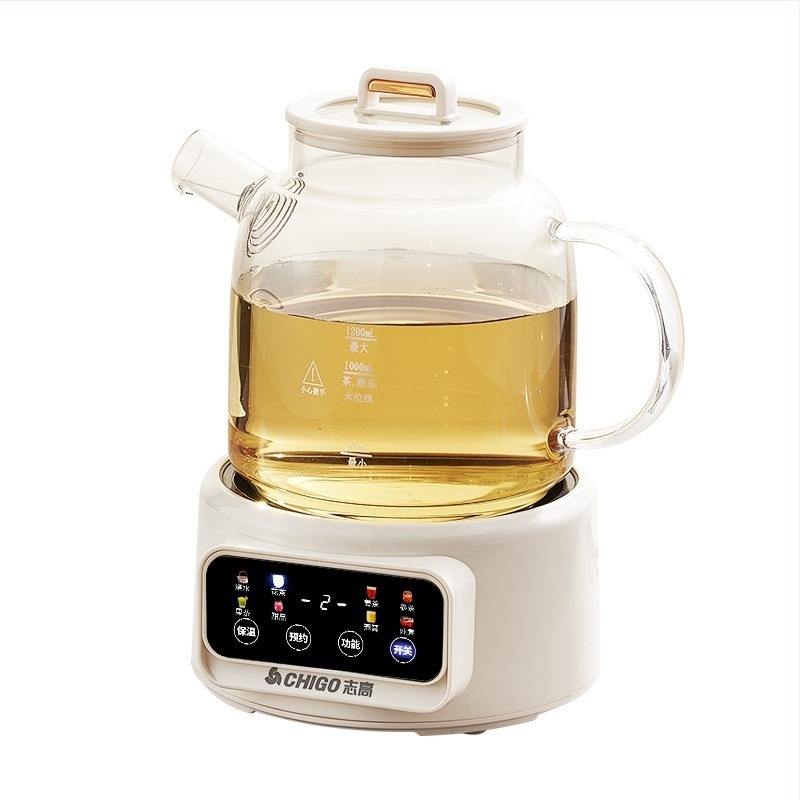 Chigo Jx-101 Τσαγιέρα Υγείας με Γυάλινο Σώμα, 1–1.5 L, 220 V, 500–1000 W, Αφής Έλεγχος