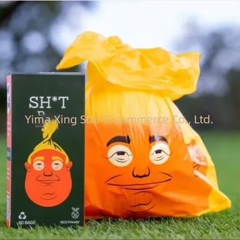 Τσάντες αποβλήτων κατοικίδιων με θέμα τον Πρόεδρο - τύπος ρολού, πλαστικό, κανονικό πάχος, 60 τεμάχια