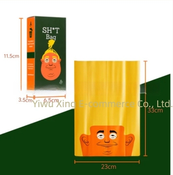 Τσάντες αποβλήτων κατοικίδιων με θέμα τον Πρόεδρο - τύπος ρολού, πλαστικό, κανονικό πάχος, 60 τεμάχια