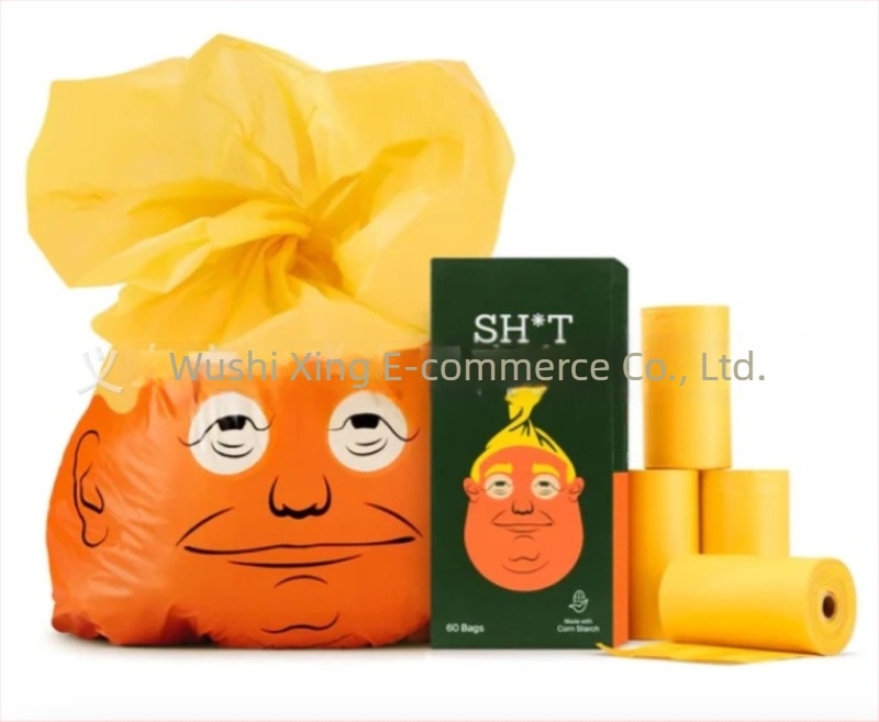 Τσάντες αποβλήτων κατοικίδιων με θέμα τον Πρόεδρο - τύπος ρολού, πλαστικό, κανονικό πάχος, 60 τεμάχια