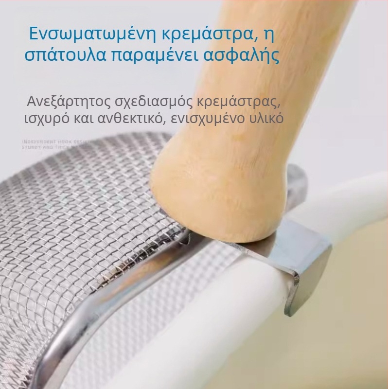 Μεταλλική σκούπα για άμμο γάτας με λεπτό πλέγμα, από ανοξείδωτο ατσάλι, κατάλληλη για γάτες και σκύλους.