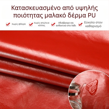 Ποδιά από PU δέρμα μέχρι το γόνατο, χωρίς μανίκια, αδιάβροχη για κουζίνα, καντίνα, πλύσιμο πιάτων και καταστήματα κατοικίδιων