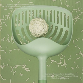 Κουτάλι άμμου γάτας με μακριά λαβή — πλαστικό, ιδιωτικής ετικέτας