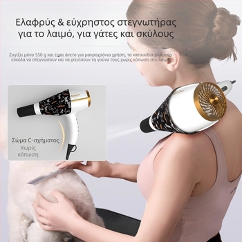 Hd-101 Στεγνωτήρας τρίχας για κατοικίδια (γάτες και σκύλοι), κινητήρας AC, 1200–1599 W, 220 V, Προστασία από υπερθέρμανση