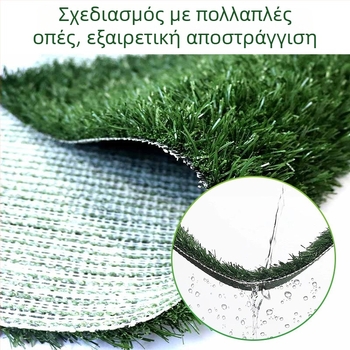 Μάτ τουαλέτας σκύλου – Πλενόμενος, Επιφάνεια από Υψηλής Πυκνότητας Τεχνητό Γρασίδι, Πλαστική Βάση