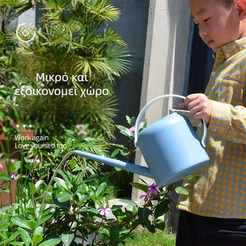 Πλαστικό δοχείο ποτίσματος με μακρύ στόμιο, τύπος κανάκι/ποτιστικό με κεφαλή ντους, σκανδιναβικού στυλ, για οικιακή κηπουρική, μάρκα Presbyopic Farmers