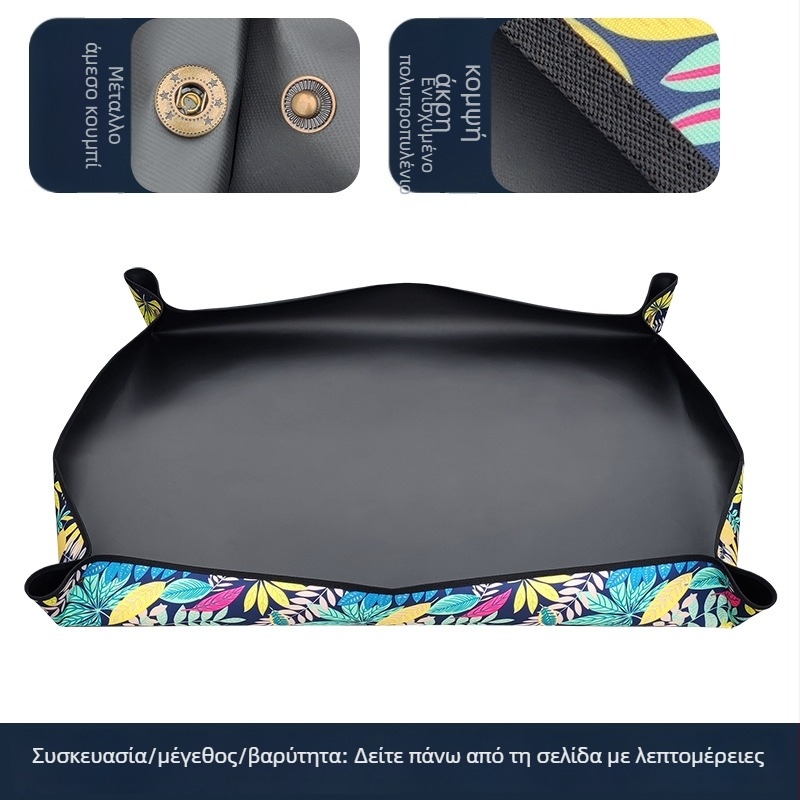 Κηπουρικό χαλάκι: Υλικό: TPE + πολυεστέρας; Πάχος υφάσματος: 360 g; Κατάλληλο για αλλαγή γλάστρών, ανάμειξη χώματος και κλάδεμα φυτών