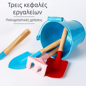 Τριμελής σετ παιδικών εργαλείων κηπουρικής από ανοξείδωτο ατσάλι, Meow Ear, για υπαίθριο παιχνίδι