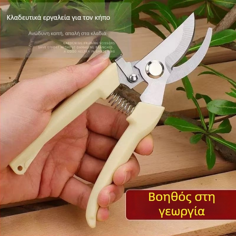 Ψαλίδι κλαδέματος κήπου από ανοξείδωτο χάλυβα – πολυλειτουργικό εργαλείο κοπής κλαδιών καρποφόρων