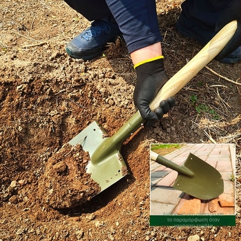 Φτυάρι από χάλυβα μανγκανίου για εξωτερική χρήση, πολυλειτουργικό φτυάρι κηπουρικής για φύτευση λουλουδιών και λαχανικών, εργαλείο κήπου, μάρκα Lightning Frog