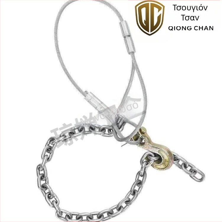 Γαλβανισμένο συρμάτινο σχοινί για ανύψωση και έλξη, κατηγορία Α, πολυνηματικό, ηλεκτροπλατιωμένο φινίρισμα