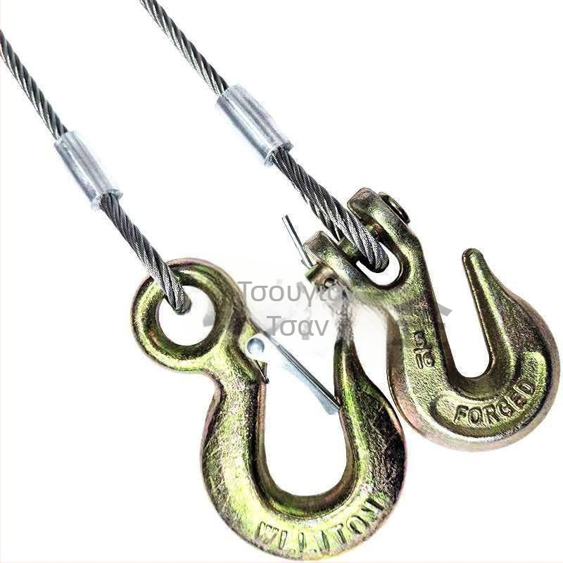 Γαλβανισμένο συρμάτινο σχοινί για ανύψωση και έλξη, κατηγορία Α, πολυνηματικό, ηλεκτροπλατιωμένο φινίρισμα