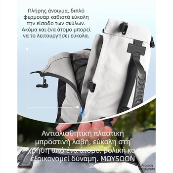 Σακίδιο μεταφοράς σκύλου για ταξίδια, αναπνεύσιμος φορέας από Oxford ύφασμα, χωρητικότητα 1, μονόχρωμο σχέδιο