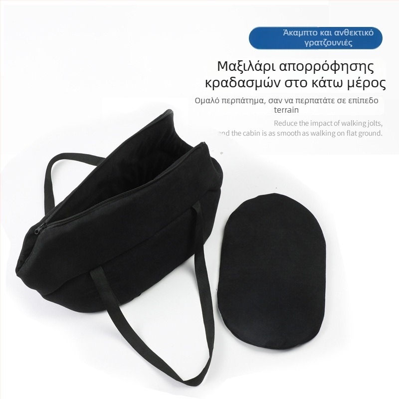 Φορητή, πτυσσόμενη τσάντα κατοικίδιων για γάτες και σκύλους – Oxford ύφασμα, 0,5–5 kg, μονόχρωμο σχέδιο