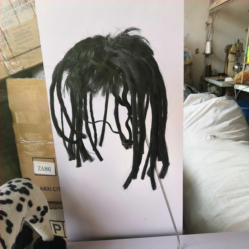 Περούκα με dreadlocks για κατοικίδια (γάτες και σκύλοι) • Υλικό: Σύρμα υψηλής θερμοκρασίας • Στυλ: Χαλαρό • Προέλευση: Zhejiang