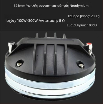 Τουίτερ υψηλών συχνοτήτων με νεοδύμιο μαγνήτη, υψηλή ισχύ, ισχυρή μαγνητική οδήγηση, ήχος υψηλής ποιότητας