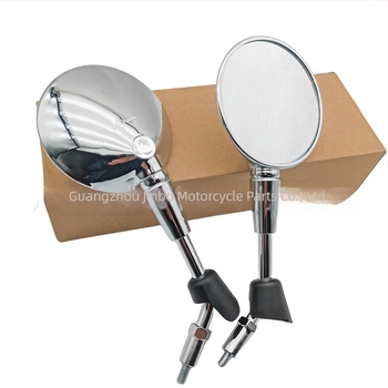 Jinbo Despa στρογγυλός καθρέφτης οπισθοπορείας μοτοσικλέτας για Vespa LXV/Sprint 150 και GTS 300 — πλαστικό περίβλημα, στήριξη με βίδες M8