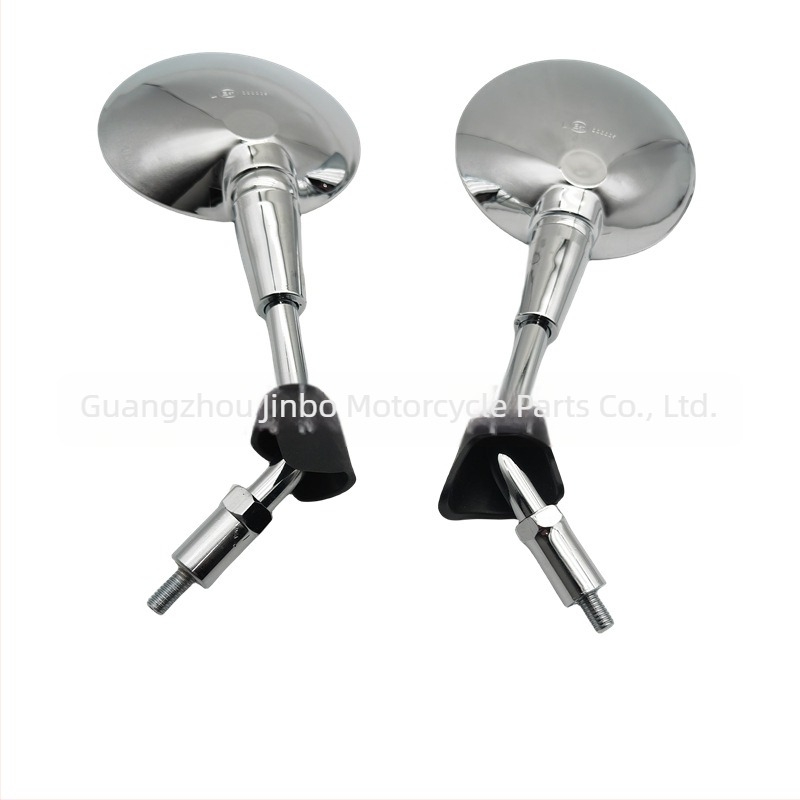 Jinbo Despa στρογγυλός καθρέφτης οπισθοπορείας μοτοσικλέτας για Vespa LXV/Sprint 150 και GTS 300 — πλαστικό περίβλημα, στήριξη με βίδες M8