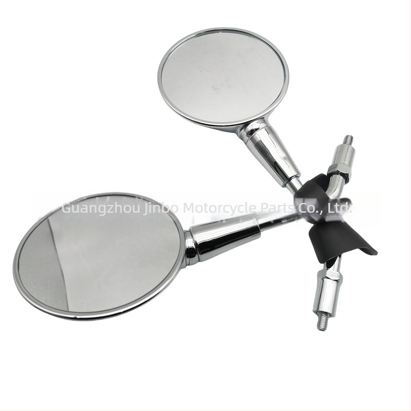 Jinbo Despa στρογγυλός καθρέφτης οπισθοπορείας μοτοσικλέτας για Vespa LXV/Sprint 150 και GTS 300 — πλαστικό περίβλημα, στήριξη με βίδες M8