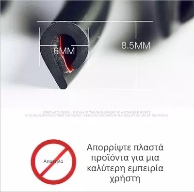 Λωρίδα προστασίας άκρου πόρτας αυτοκινήτου - PVC υλικό, Che Shihong, καθολικό μοντέλο, χωρίς προσαρμογές