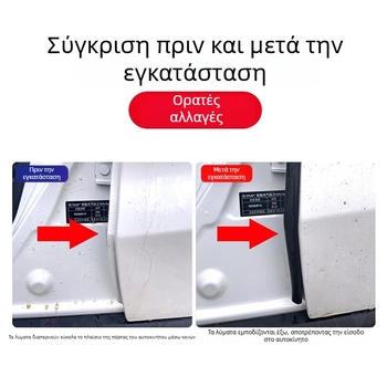 Λωρίδα στεγανοποίησης B-στήλης αυτοκινήτου από σιλικόνη – αντιανεμική, ηχομόνωση, προστασία από σκόνη, ζεύγος
